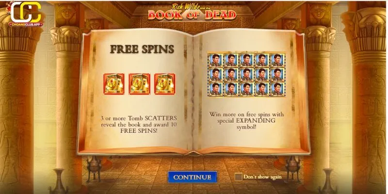 Hướng dẫn truy cập Book of Dead tại ChoangClub